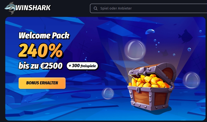 WinShark Casino Startseite