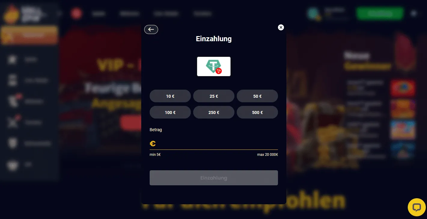 Hell Spin Casino Einzahlung 5€