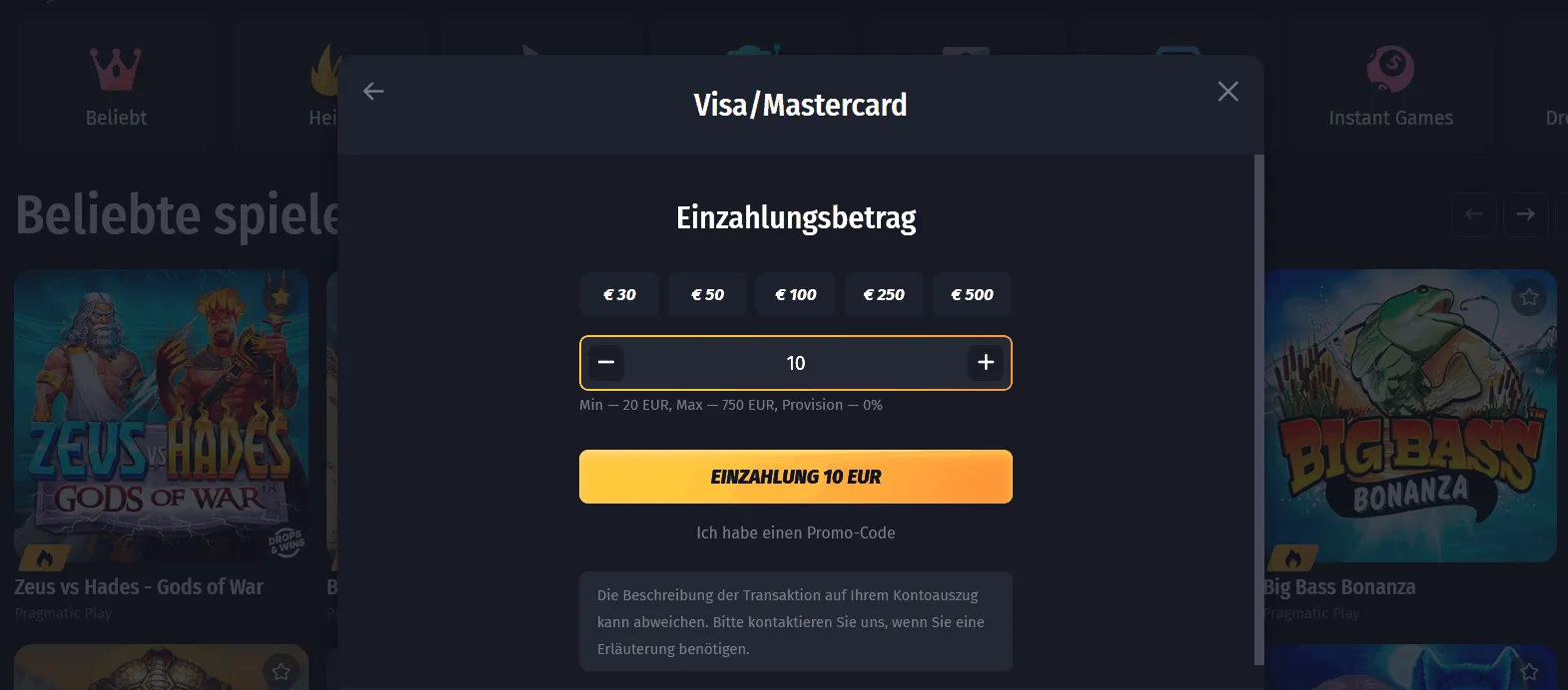 10-euro-einzahlung 10 Euro Einzahlung Casino